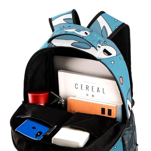 Sac à dos requin mignon protégeant vos affaires de classe avec style unique
