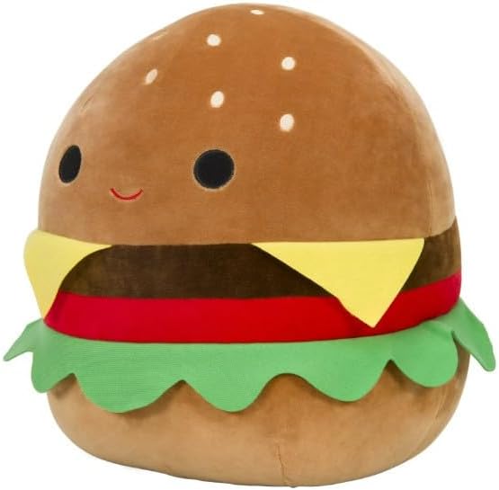Squishmallows Plush 16 inch Carl The Cheeseburger- Childs Ultra Soft Stuffed Toy