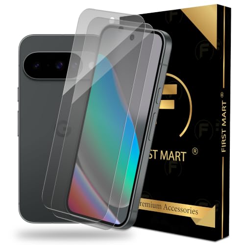 Image of FIRST MART Borderless Matte Tempered Glass for Google Pixel 10 & Pixel 10 Pro, 2 Pack | Anti-Glare, Anti-Fingerprint, Full Adhesive, Smooth Touch, Case-Friendly