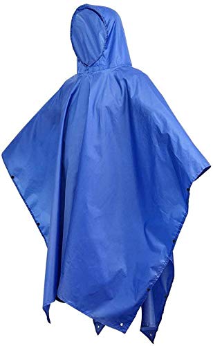 Gearmax® Azul Acampar al Aire Libre Senderismo Multiusos Capa de Lluvia, Cubierta Mochila, Manta de Picnic