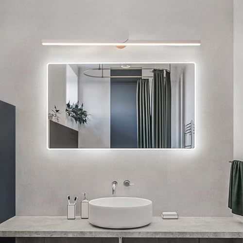 Lámpara de espejo baño LED que elimina sombras molestas con luz blanca de aluminio de 50cm