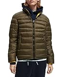 scotch daunenjacke jungen 100% Nylon Scotch & Soda Herren Short Puffer Jacket Pufferjacke, Military 0360, L