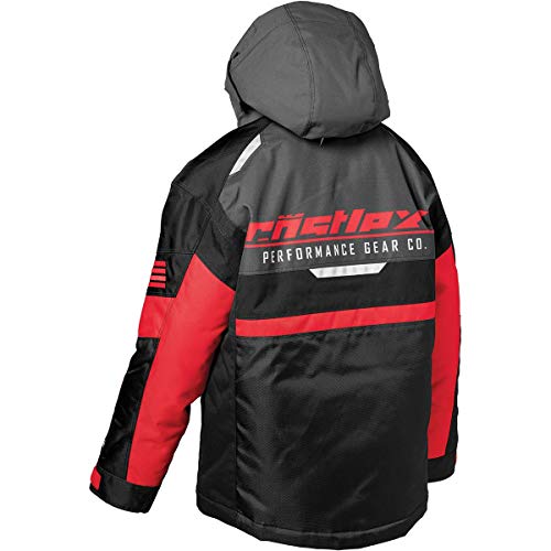 Castle X Youth Strike Jacket in Red/Charcoal/Black, Size Medium2