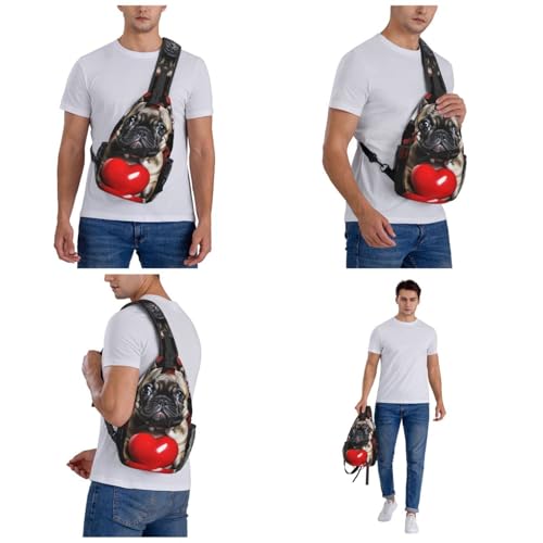 Bolso bandolera pequeño para hombre y mujer miniatura 7