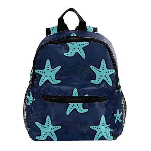 Sac à dos pour garçons et filles motif crabe bleu et rouge de 30,5 cm pour la rentrée