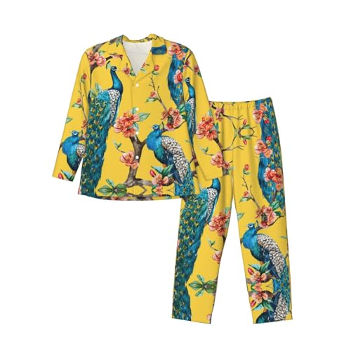 Pyjama paon à col cranté : ensemble de détente chic en satin léger