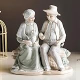 【Porzellan-Jubiläumsgeschenke, Paar-Kunsthandwerk, Heim-Schreibtisch-Kunstdekoration, Sammlerstück, tolles Geschenkhandwerk, es ist ein wunderbares romantisches Paar-Dekor, Inneneinrichtungskollektion, Schlafzimmerdekor für Paare, Figur.