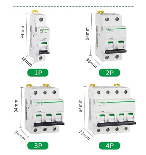 Disjoncteur électrique iC65N 4p Type C 63A pour tableau modulaire - 4