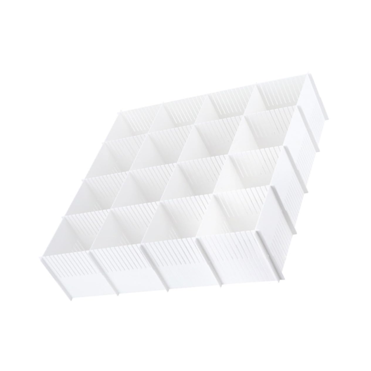 TOYANDONA Divisori per Cassetti in Plastica 10 Pezzi, Organizzatore per Armadio Combinazione Libera, per Biancheria e Calzini in Casa