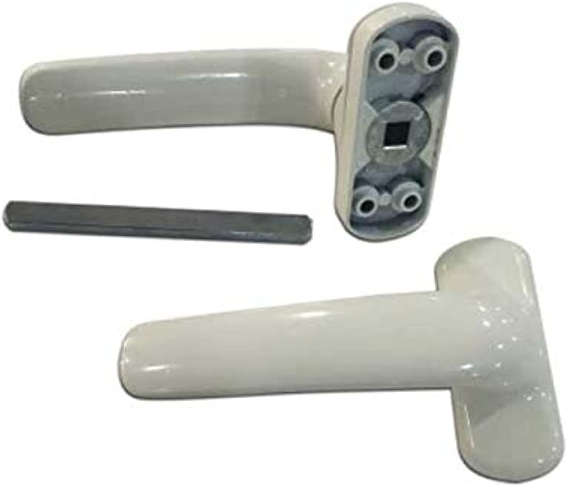 Aluminum Door Handle with 4 Screw (White)