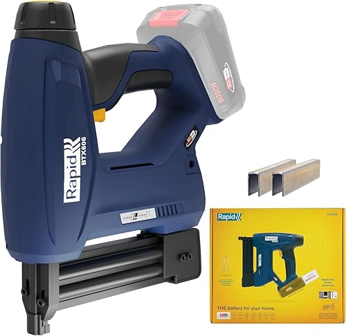 Graffatrice BTX606 Rapid: Graffatrice 2 in 1, adatta a lavori importanti che prevedano sia legno duro che tenero, è ottima per l'assemblaggio dei mobili in legno