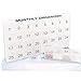31 compartments, 1 per Day, 4 Week Monthly Pill Organizer by Promed. Includes Tray and 8 Removable compartments. (White)