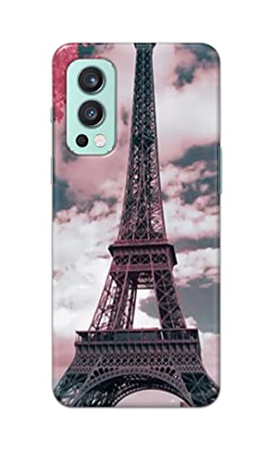 Image of Lovers Famous Place Eiffel Tower in Paris Hard Back Case Cover for OnePlus Nord 2 (5G) Back Cover -(J5) VNS2227