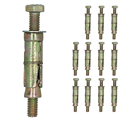 M8 8mm x 75mm Expansion Rawl Bolt for Masonry Sleeve Anchors Fastener 12pk