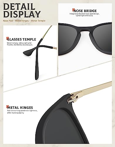 ANYLUV Womens Polarized Sunglasses Lightweight Round Sunglasses for Women Men with UV Protection 3 Packs3