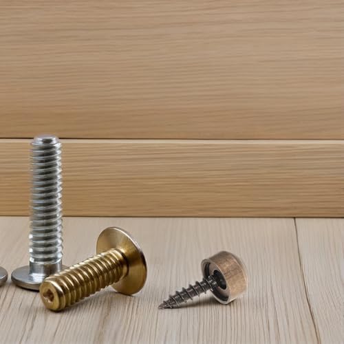 24 Tornillos de Cobre Autorroscantes con Tapas Decorativas miniatura 5