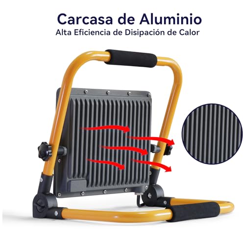 Luz de construcción para averías exteriores sin sombras ni cortes 6