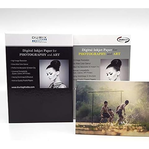 DURICO Suaved Textured 190GSM Fineart Digital Inkjet Photo Paper (8.5" X 11", 25 Sheets) Cover