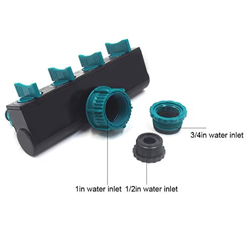 Schlauchteiler, Gartenschlauchteiler, DN20 DN25 FNPT Wasserhahnteiler mit 1/4-Zoll-Schnellanschluss-Bewässerungsarmatur