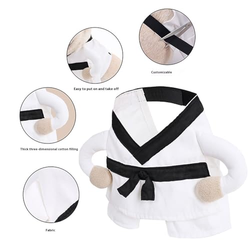 Disfraz artes marciales para perro talla L miniatura 3