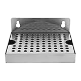 Compatibilité universelle : compatible avec les bacs d’égouttement des tireuses à bière et divers distributeurs de boissons, ce bac s’adapte parfaitement, ce qui en fait un accessoire idéal pour toute installation de bière pression ou système de brassage amateur. bac d’égouttement mural pour fût