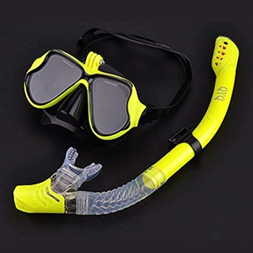 Gafas de natación antivaho y máscara con tubo de buceo para visión clara