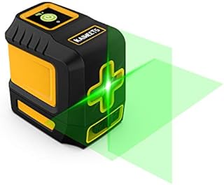 Kreuzlinienlaser Grün Selbstnivellierend, KAIWEETS KT03 Laser-Wasserwaage (Arbeitsbereich: 30 m, Genauigkeit: ± 0,3 mm/m, Arbeitszeit bis 16 St, in Schutztasche, mit Halterung und Zieltafel, IP54)