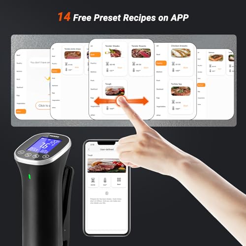Image of INKBIRD WiFi Immersion Circulator for Sous Vide, IPX7 Waterproof 1000W Sous Vide Cooker, Accurate Sous Vide Machine with Free App Recipes, Stainless Steel Immersion Cooker & Sous Vide Circulator