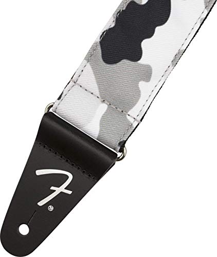 Fender® »CAMO STRAP – 2″« Sangle pour guitare – 5cm de largeur – Couleur: Winter Camo - Les Beatles, Paul McCartney, John Lennon, RIngo Starr, George Harrison Fender® »CAMO STRAP - 2"« Sangle pour guitare - 5cm de largeur - Couleur: Winter Camo – Image 3