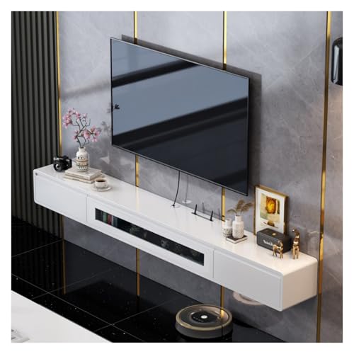 Meuble TV flottant de 140 * 20 * 24 cm au design épuré et finitions soignées