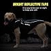 Idepet Hund Mantel Warme Jacke, Reflektierender Haustier-Schneeanzug Sport im Freien wasserdichte Hundekleidung Outfit-Weste für mittelgroße Hunde mit Gurtloch