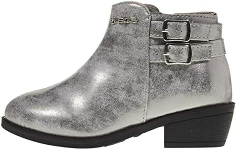 double buckle boots silver