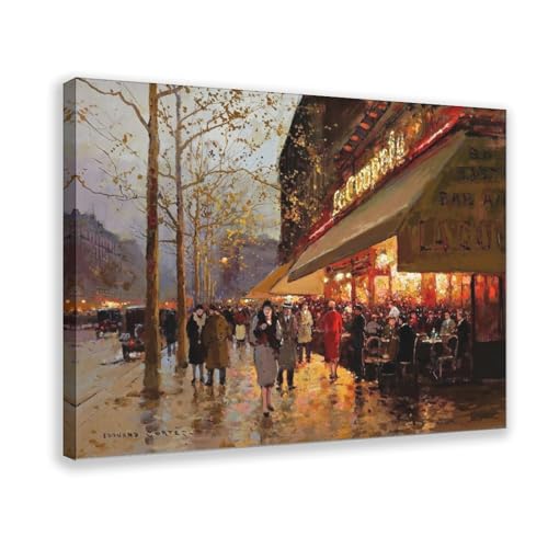 Toile tendue La Coupole Paris Cortes : tableau de décoration murale pour bureau