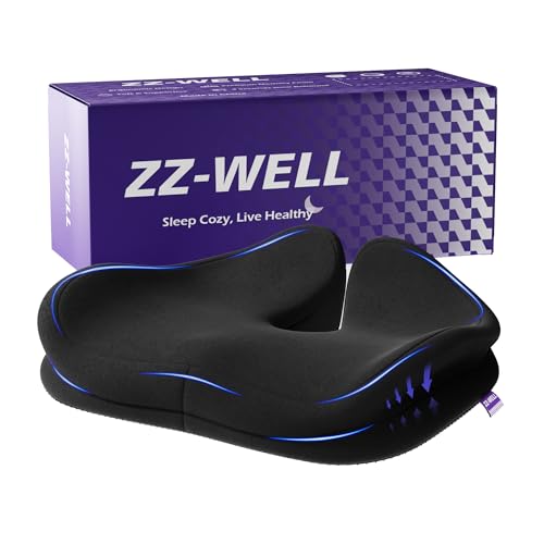 ZZ-WELL Memory Foam Office Chair Seat Cushion