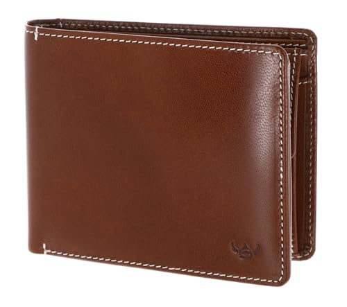 Porte-monnaie Golden Head Bari 1427 en cuir cognac brun : l'idée cadeau utile et chic