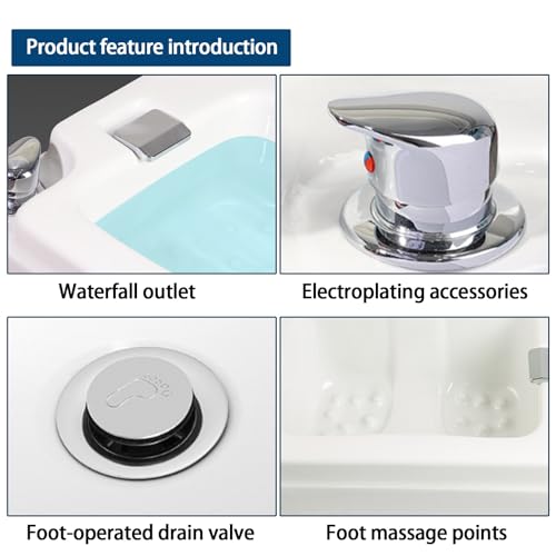 Masajeador spa de pies acrílico portátil con masaje miniatura 4