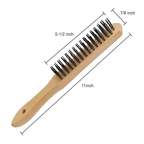Image of VASTOOLS Welding Chipping Hammer with Coil Spring Handle,10.5 inch,Cone and Vertical Chisel,11 inch Wire Brush