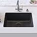 Produktbild Festnight Granitspüle Einzelbecken | Küchenspüle Spüle | Unterbau Spülbecken | Schwarz Granit 1-Becken
