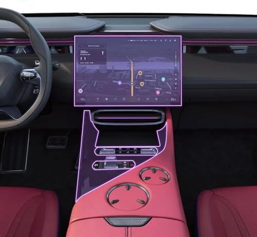 Film de protection anti-rayures pour console Lotus Eletre 2023 transparent