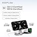 EF ECOFLOW Rapid Pro 3-in-1 Wireless Charger Stand, Qi2.2 35W Fast Portable Wireless Charger, Foldable Charging Station for iPhone 17/16/15/14, Apple Watch, AirPods (Not Power Bank), Black