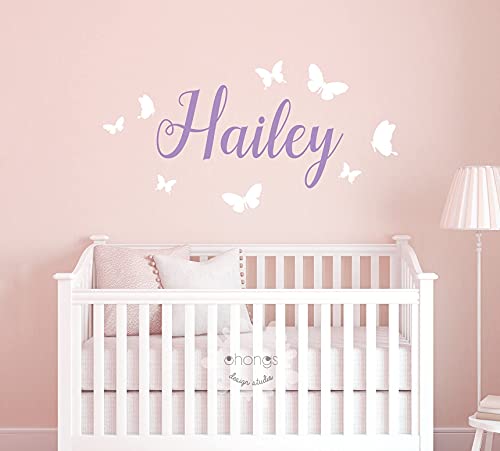 Kids Name Wall Decal/Kids Room/Nursery Decal/Custom Name Sticker/Personalized Wall Decal/Baby Name Decal/Butterfly Name #TOP4