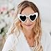 Etercycle Heart Sunglasses, Bride to Be Gifts Bachelorette Party Bride Sunglasses, Cute Glasses for Women Bachelorette Party