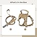 Cat Vest Harness Adjustable with Control Handle, Khaki Tactical Cat Harness and Leash Set, Soft Mesh Padding, Adjustable Straps