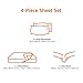 Amazon Basics 4 Piece Bed Sheets Set, 100% Cotton Jersey, Includes Super Soft, Flat and Fitted Sheets, Pillowcase, King, Dark Gray, Solid