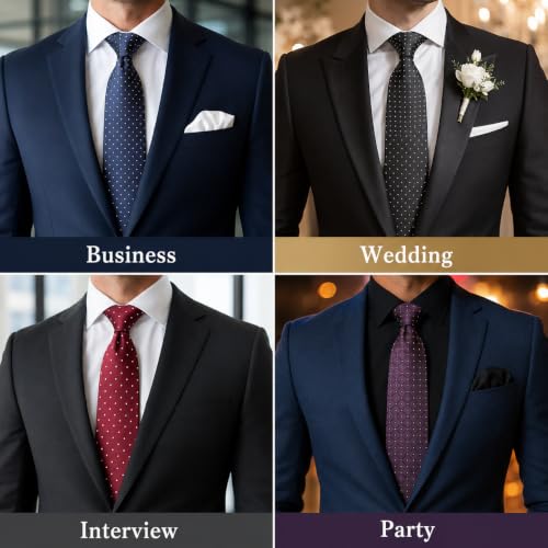Image of WeiShang Neckties for Men, Classic Formal Tie