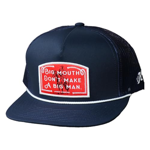 Image of HOOEY John Wayne Trucker Hat - Adjustable Snapback, Breathable Mesh Baseball Cap