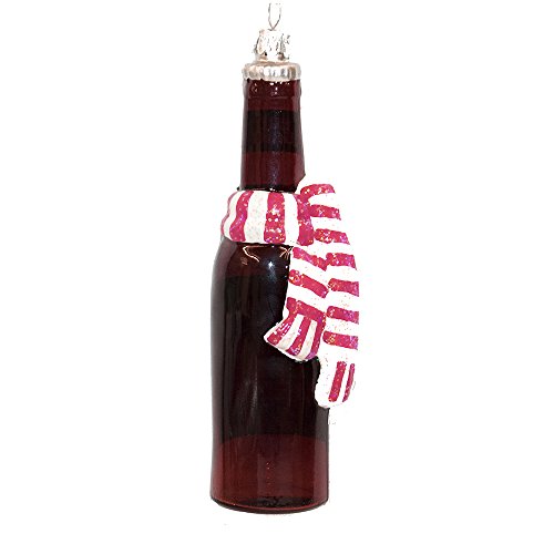 Budweiser Glass Bud Light Beer Bottle With Scarf Ornament, 5-Inch #TOP3