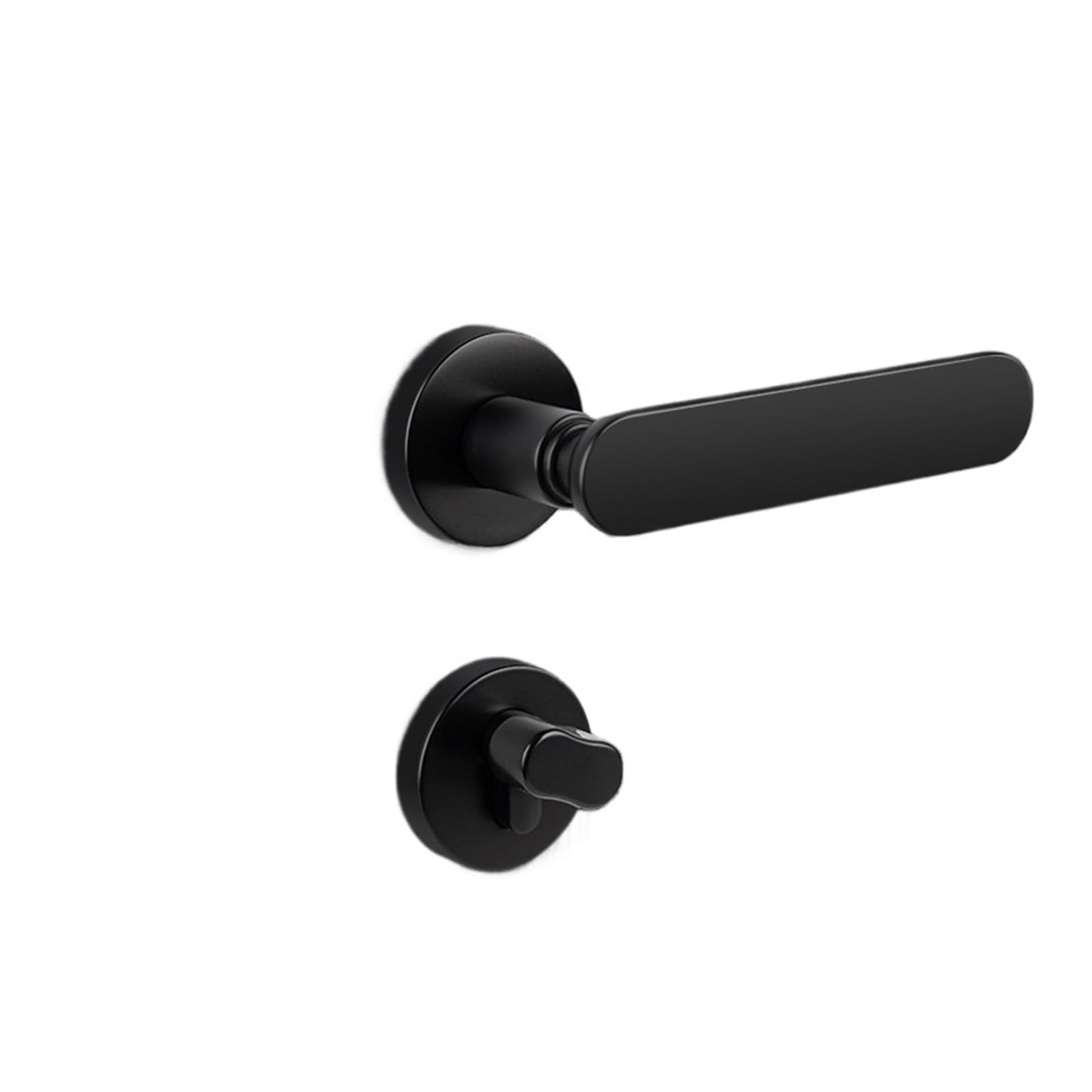 Cerradura magnética silenciosa de lujo y manilla plateada B7 2006 para puertas de interior