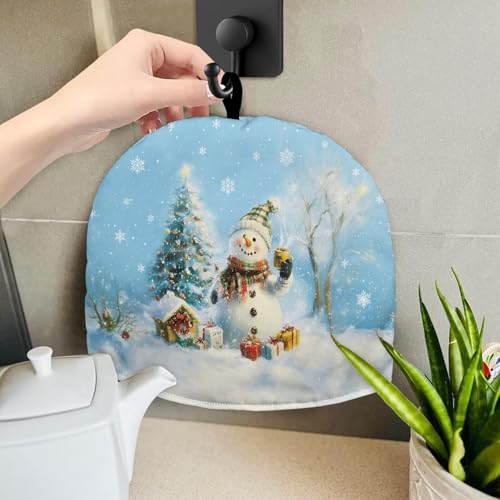 Image of Cute Dogs Tea Cozy for Teapot - Insulated Soft Tea Cozie Covers Small Teapot Warmers for Keeping Warm, Dust Cover, Christmas