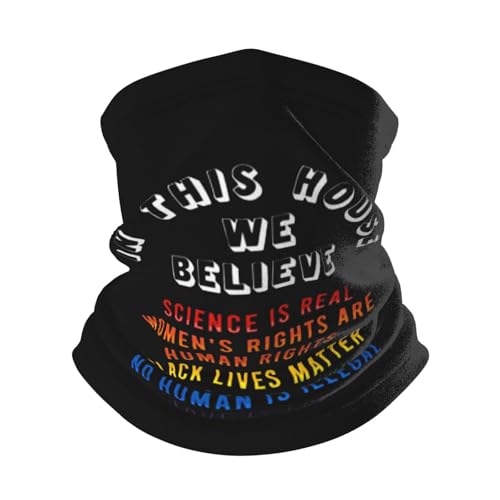 Science Is Real Black Lives Matter Magic Scarf Gaiter Face Cover Balaclava Headband Head Wrap Headwear For Fishing Hiking Cycling Ski